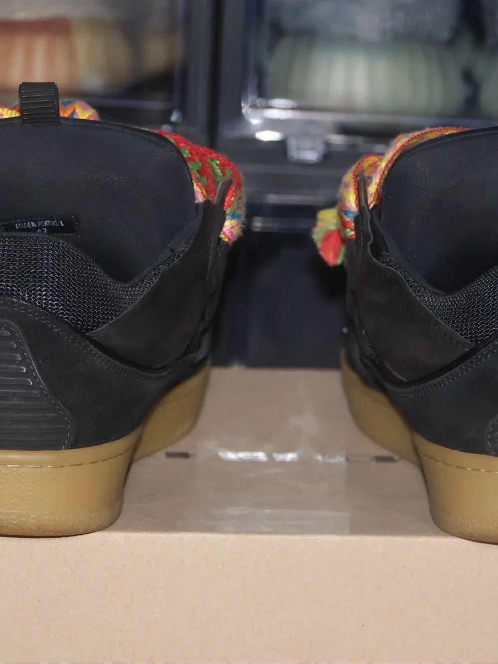 LANVIN CURB SNEAKERS IN LEATHER